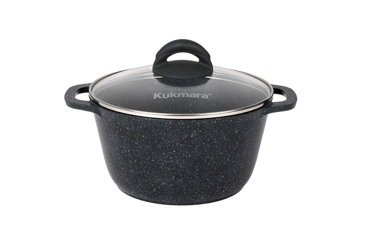 Кастрюля 2,5л Granit ст/кр а/п black кгч25а