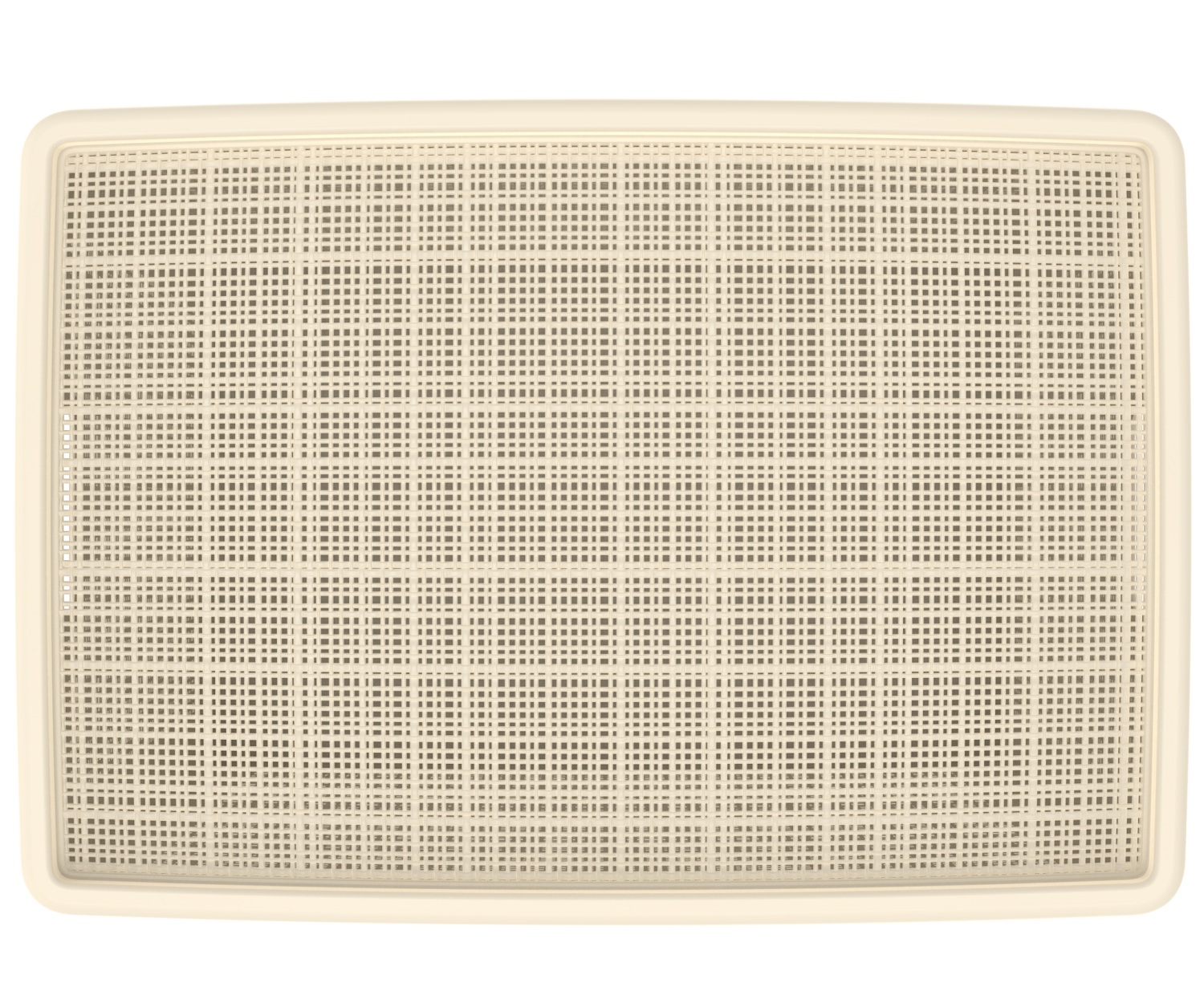 Корзина «Лён» 65л (568×400×391мм) (слоновая кость) с крышкой 