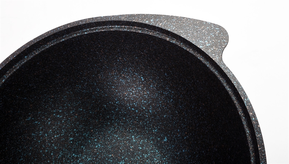 Казан 3,5л для плова Kukmara Granit Ultra blue крышка стекло кгг37а 