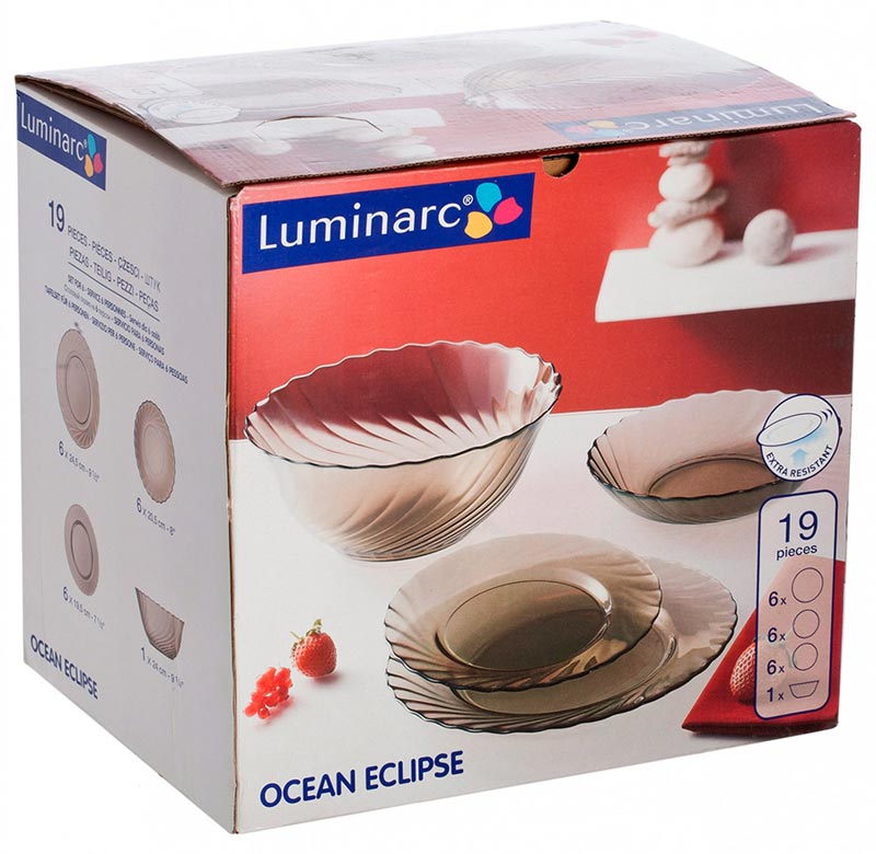 Столовый сервиз Luminarc 19 пр. Океан Эклипс L5108 Столовый сервиз Luminarc 19 пр. Океан Эклипс L5108