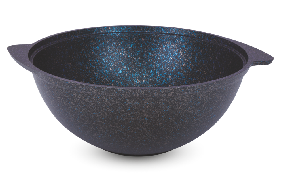 Казан 3,5л для плова Kukmara Granit Ultra blue крышка стекло кгг37а 