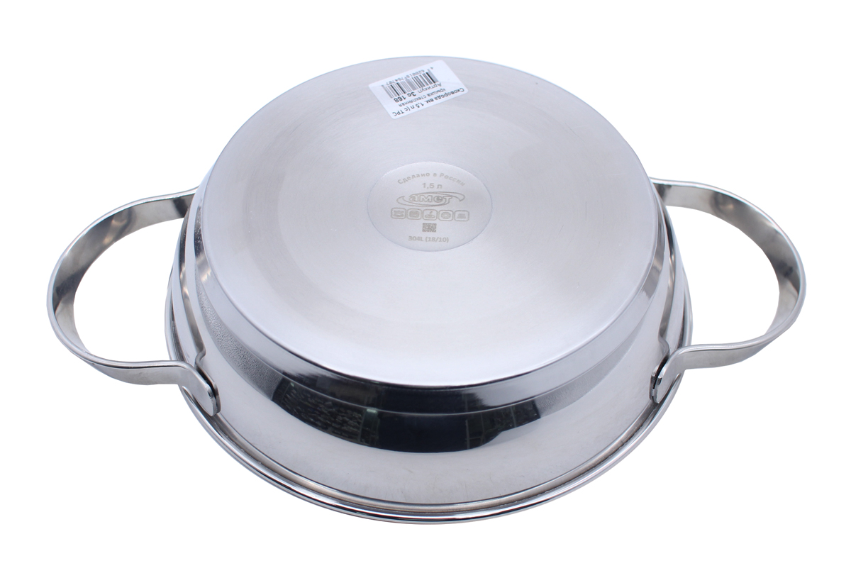 Сковорода 1,5л ТРС "Фостер" d220 стек.кр, 2 кор.руч.