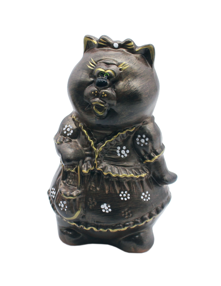 Кошка бронза статуэтка